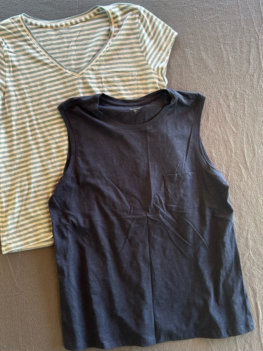Garnet Hill T-Shirt Lot Women’s Size Large Organic Cotton Minimalist Coastal
